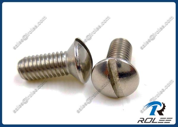 18-8 / 304 / A2 Stainless Steel Slotted Oval Head Machine Screws