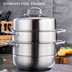 New Product 304 Stainless Steel Steamer Pot Soup Set Stainless Steel Cooker Cooking Soup Pot Steamer Pot