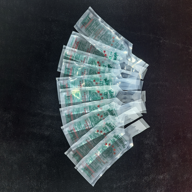 Tear Notch Easy Open Soft Tofu Tube 50g-95g Clear Food Grade