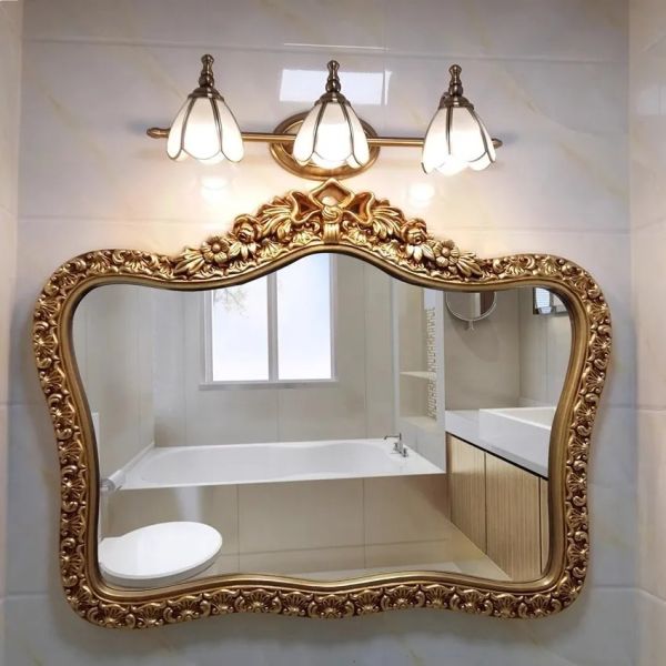 LED American vanity Mirror Headlight multicolor mirror cabinet Glass Wall lamp mirror wrought iron lamps (WH-MR-71)