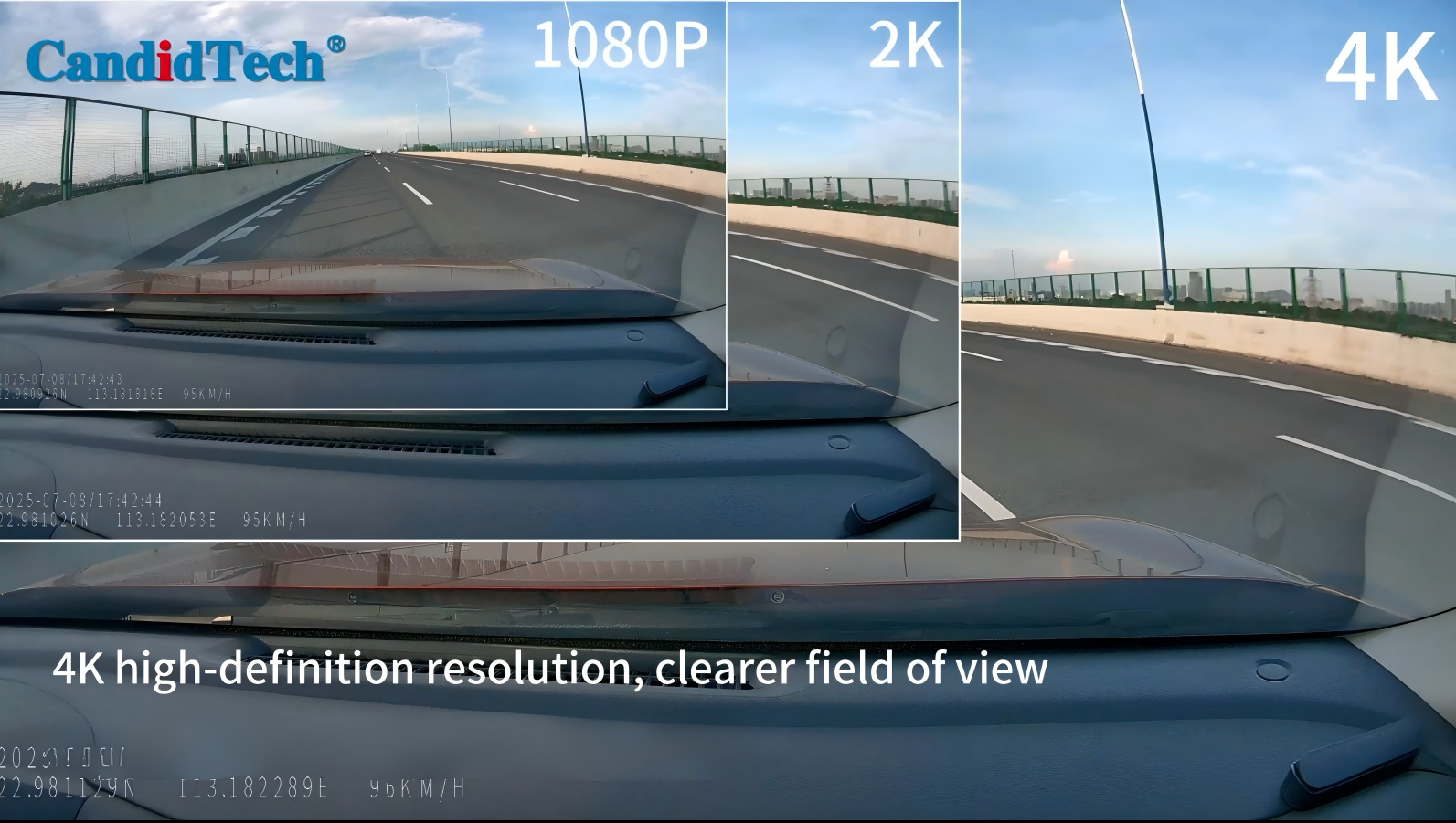 4K Ultra HD Dash Cam with AI Privacy Protection and ADAS Driving Assistance for Vehicles