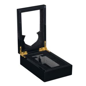Black 50ml Bottle Luxury Perfume Box With Velvet Lining Customizable Interior