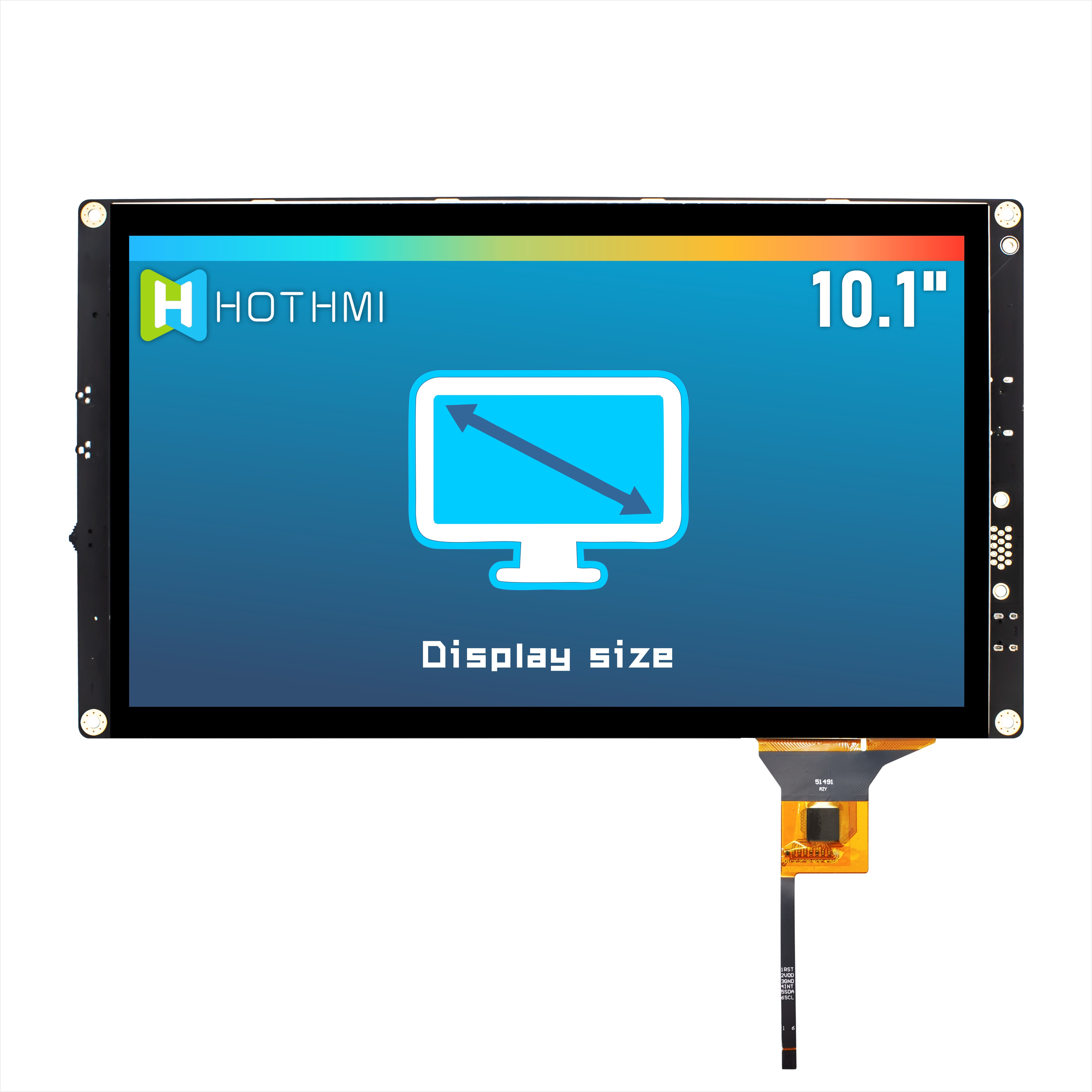 10.1 дюймовый HI IPS 1024x600 TFT LCD дисплей с емкостным сенсорным дисплеем с Raspberry Pi