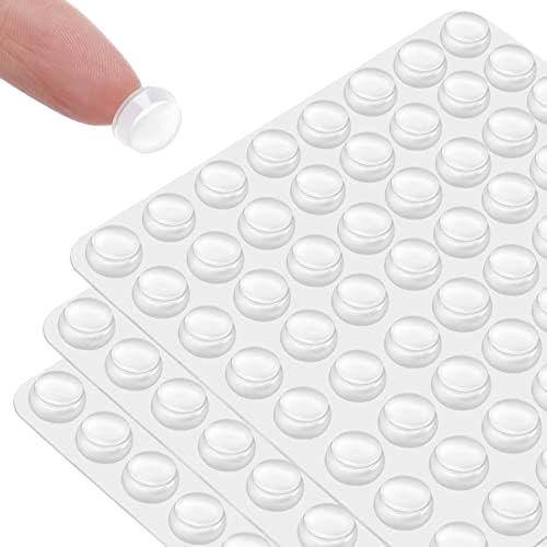 Super High Viscosity Self-Adhesive Clear Rubber Door Stoppers Square Pattern