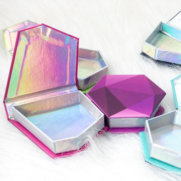 Customized Eyelash Packaging Box Faux Cils Logo Printed Magnetic Gift Boxes With Window