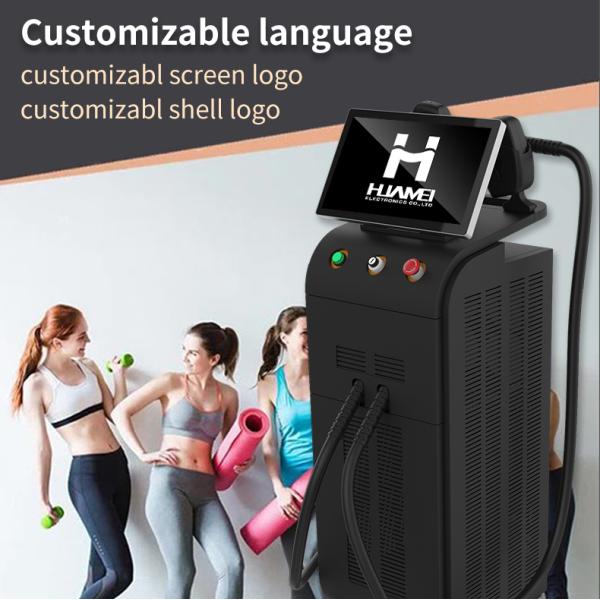 Weifang Huamei 4 Wavelength 755 808 1064nm Diode Laser Hair Removal Titanium ICE Laser