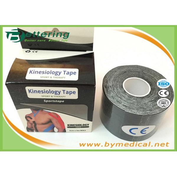 Elastic Athletic Kinesiology Physiotherapy Tape , Colored Kinesiology Tape Knee Support