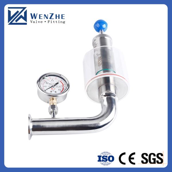 Válvula de escape de tipo L de seguridad de acero inoxidable sanitario 304/316 para el tanque de fermentación de cerveza