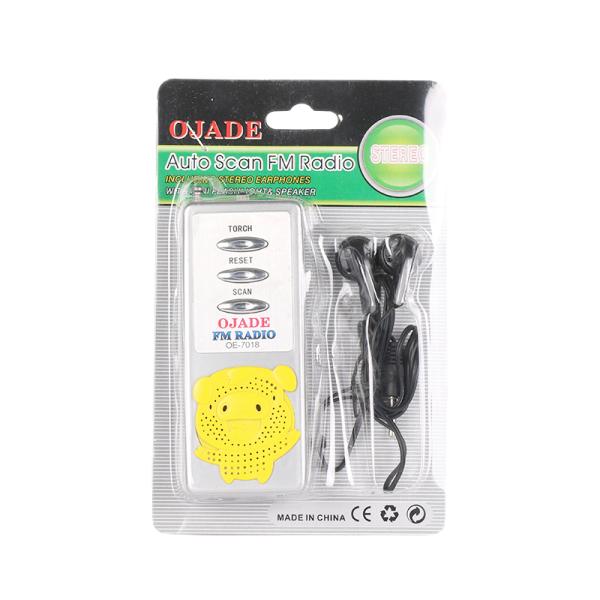 Do rádio Handheld de FM do porco dos desenhos animados OEM portátil LOGO Promotional de Mini Pocket