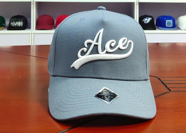ACE Men Women Outdoors Cool Creative Flat 2/3D Embroidery Logo Custom Solid Color Baseball Cap