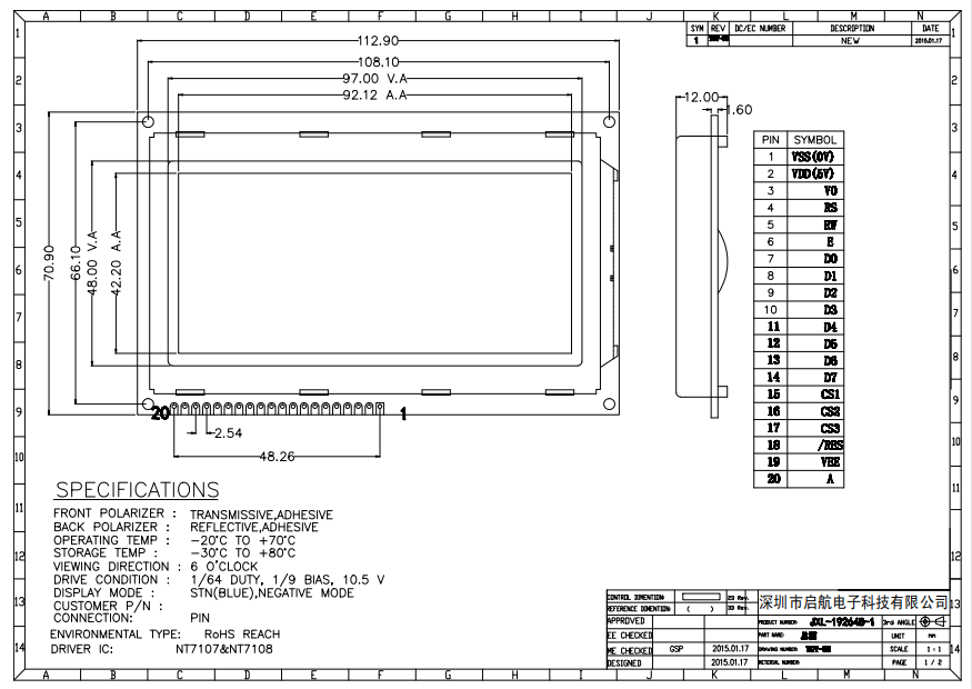 Этап COG модуля TFT экрана LCD графического характера Oled электронный