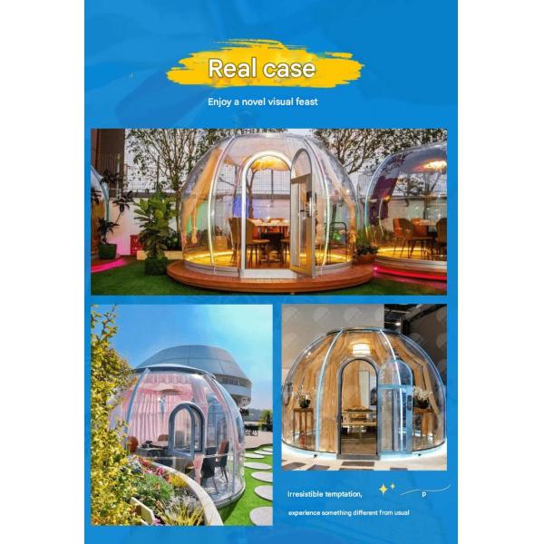 360-degree Panoramic Transparent Outdoor Star Room PC Hotel Bubble Tent for Outdoor Homestay Sun Room