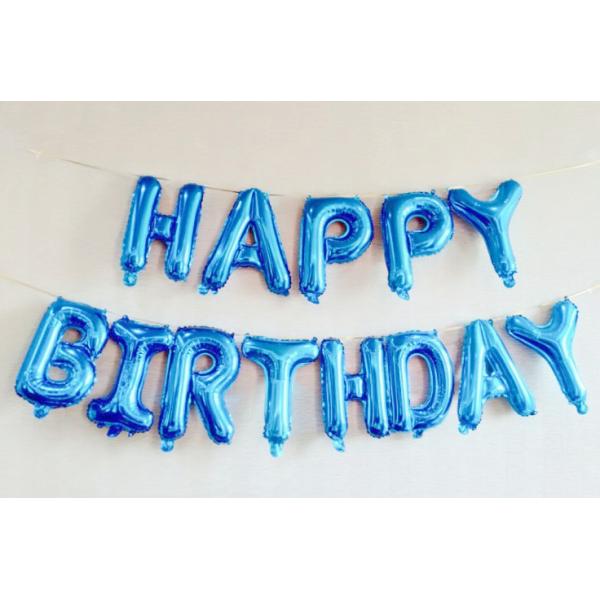 Детали украшения партии знамени с днем рождений воздушные шары письма фольги 16 дюймов