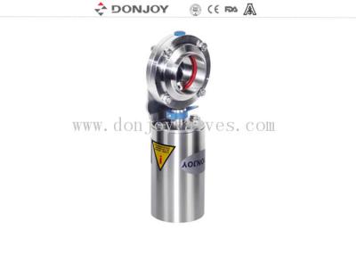 Válvula de borboleta sanitária pneumática de aço inoxidável com sensor ou positioner da válvula