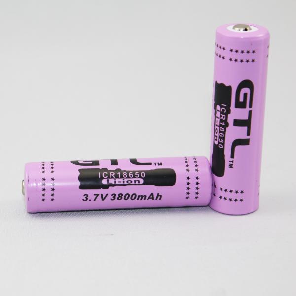 18650 Protected battery GTL 3800mAh battery 3.7V li-ion battery