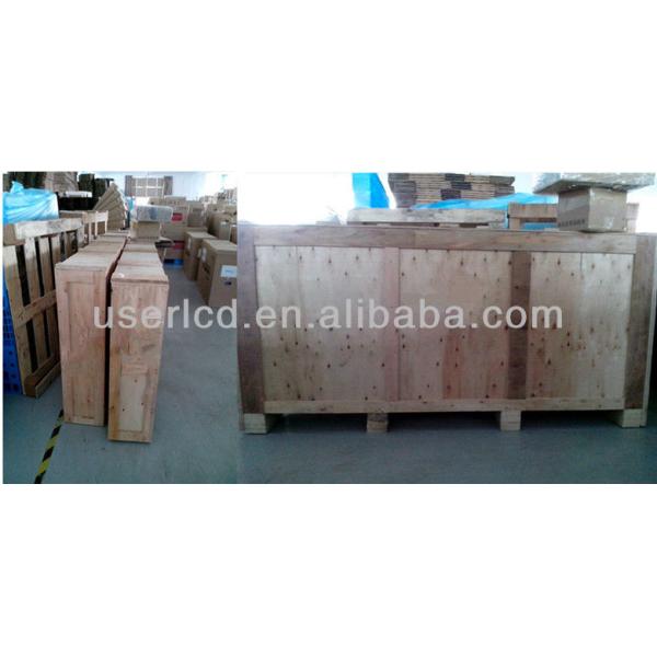 46 Inch Vertical Restaurant Digital Signage Floor Standing Editable Split Screen