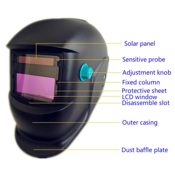 Шлем/маска заварки регулировки солнечные облегченные автоматические затмевая