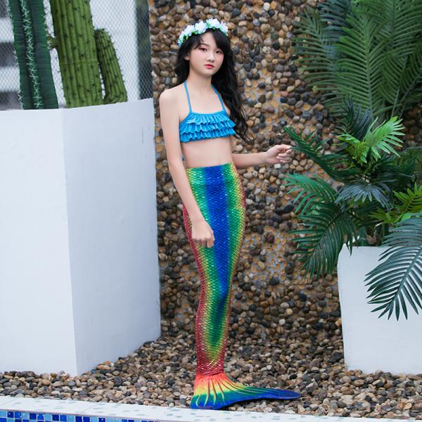 Girls Sparkle Mermaid Tails For Swimming / Photo Shooting Water - Resistant