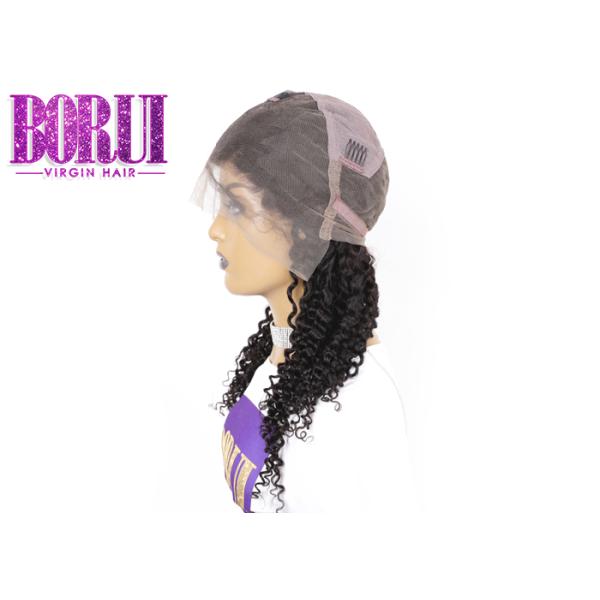 Brazilian Full Lace Human Wigs Deep Curly Breathable No Tangling No Shedding