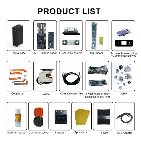 EU STCOK free shipping seplos v4 DIY Battery kits 51.2V 15KWH Parallel up to 16P with 250A UL Certified DC Breaker Included