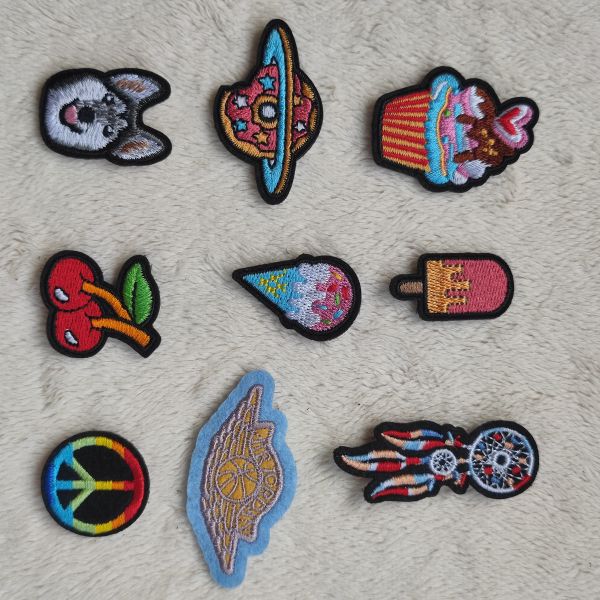 Custom Cartoon Embroidered Badge for Jackets, Hats and Bags