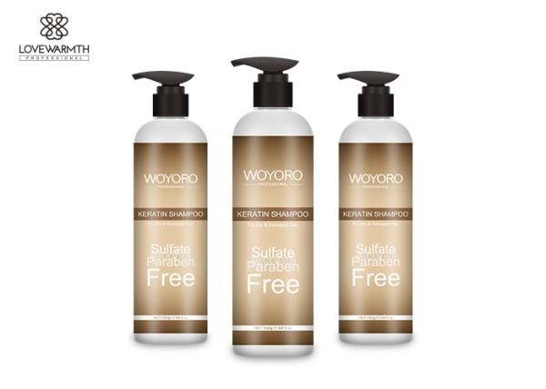 Seque/logotipo do costume volume 300ml/500ml danificado do champô do tratamento da queratina do cabelo