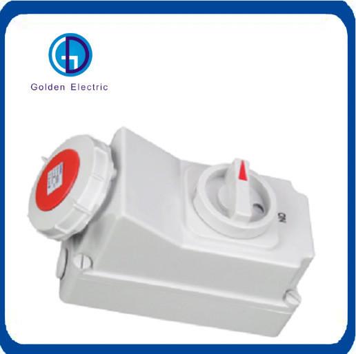 Soquete e interruptor de bloqueio mecânico industrial de 110-240V com opção de personalização