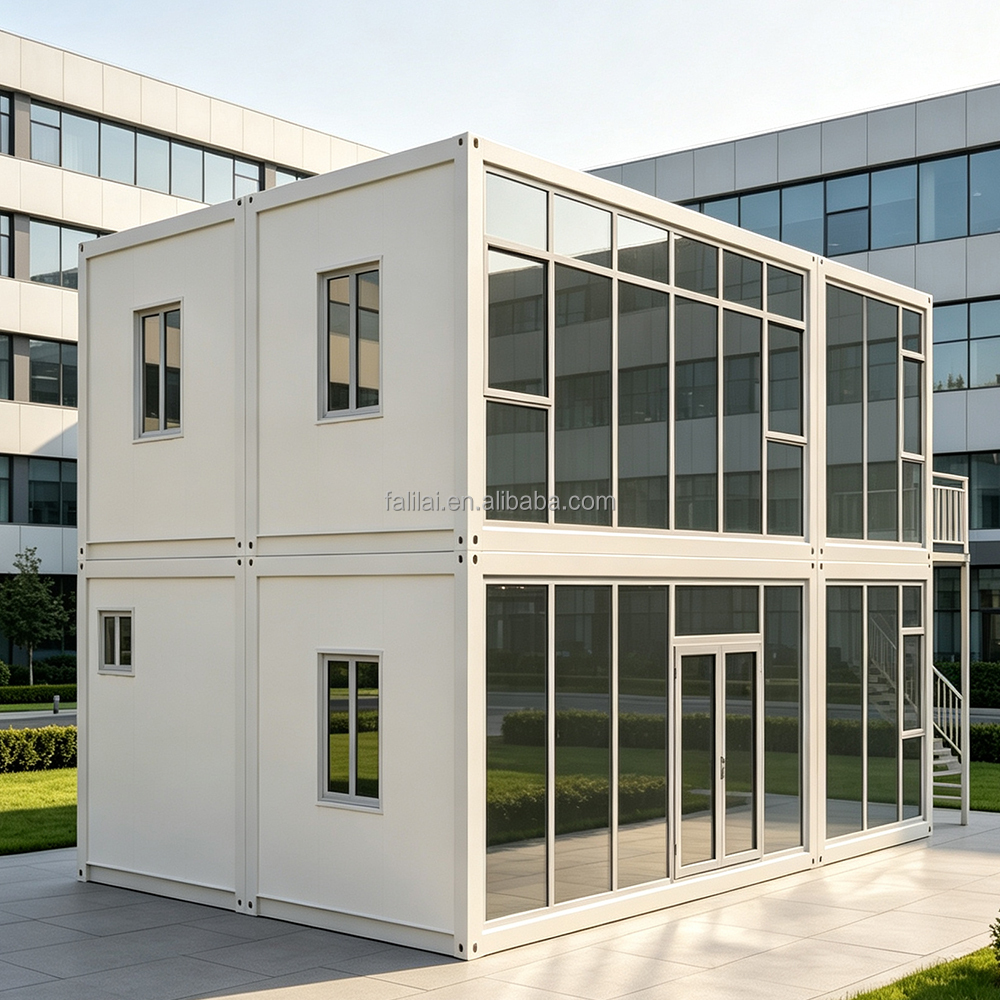 AU Good Price 20ft Folding Expandable Luxury Container House with Custom Glass