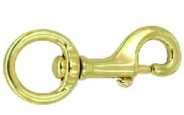 Heavy Duty Solid Brass Snap Hook Swivel Bolt Snaps Spring Release