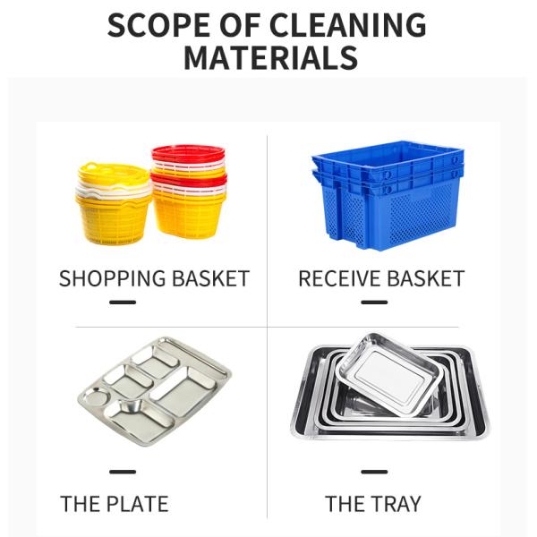 36kw Industrial Plastic Crate Washing Machine For Food Container Box Cleaning