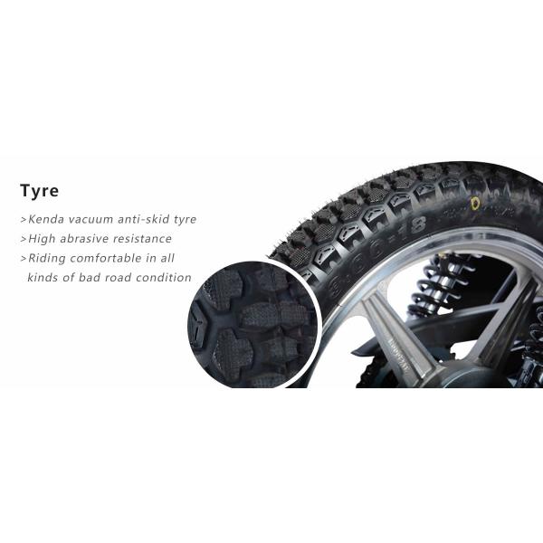 Anti - Skid Tire Gas Powered Motorbike Strong Alloy Wheel Wire Secure Electric System