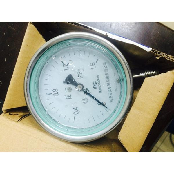 Precise Diaphragm Stainless Steel Pressure Meter Shock Proof Glycerine Liquid Filled Pressure Gauge
