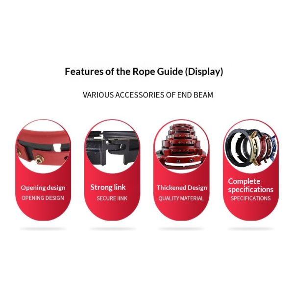 5T Capacity Rope Guide for Electric Hoist with 1 Year Warranty - Winch Rope Guide Device