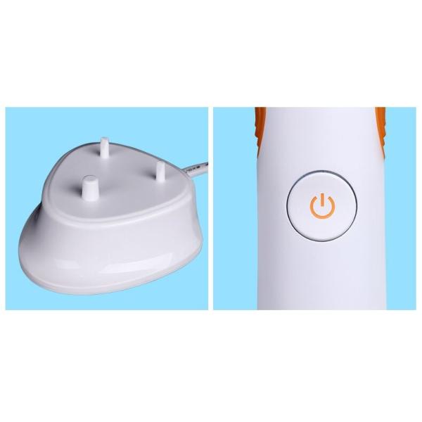 Waterproof Rechargeable Electric Toothbrush Tooth Whitening With Brush Heads Replacement Teeth Whitener Cleaning Oral