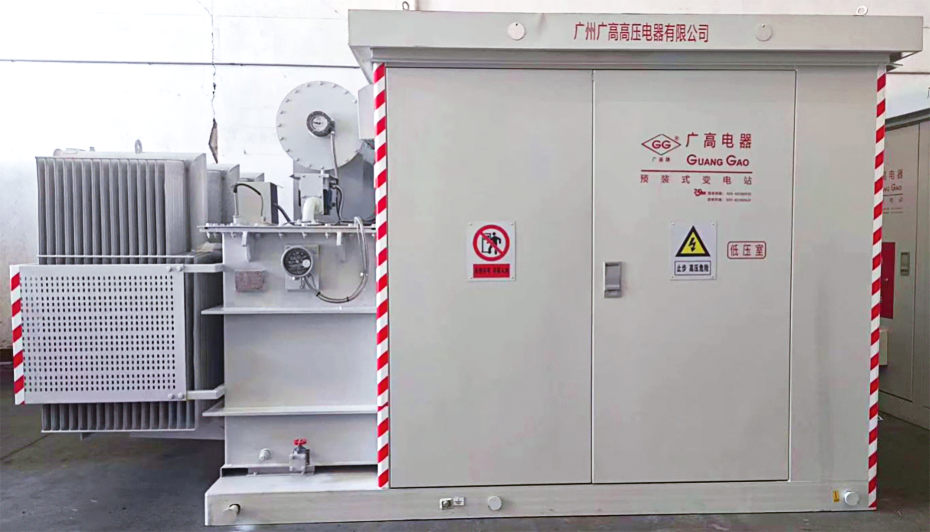 Prefabricated Substation IEC Standard 10kV Rated Voltage 0.4kV Output Voltage for Residential Communities