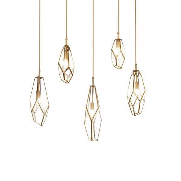Nordic Style Pendant Lighting Modern Design Gold Finish For Kitchen Sitting Room