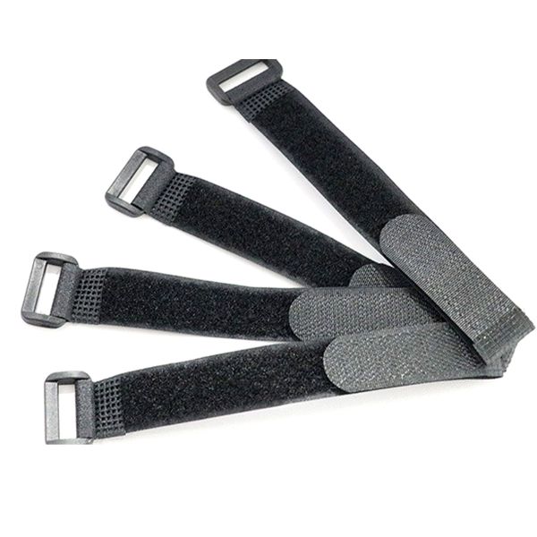 DANSKY Nylon Polyester Standard  Hook and Loop Strap With Plastic Buckle Reusable Self-lock Cinch Strap