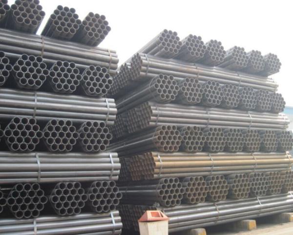 A53 / ASTM 5L Round Hollow Steel Pipe , Seamless Boiler Tubes High Frequency Welded