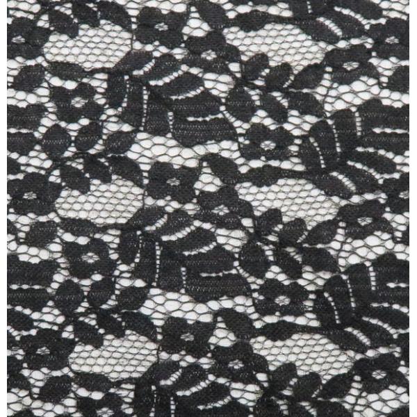 Eco-Friendly Nylon Elastic Lace Fabric Green / Floral Lace Fabric