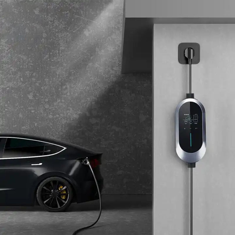 заряжатель зарядного кабеля 7kw портативный EV 8A 16A 32A 5m пылезащитный
