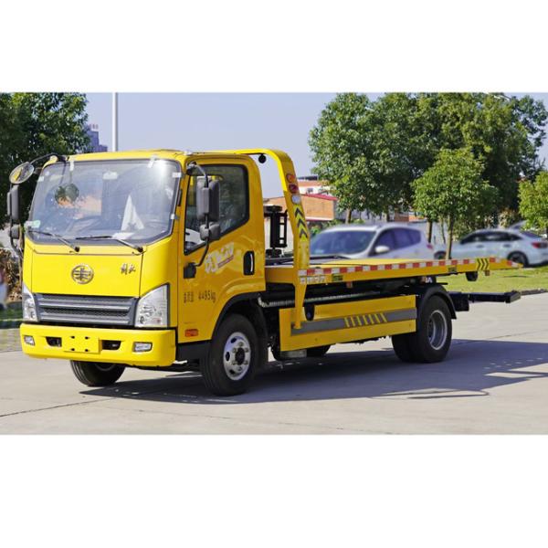 Factory Sales Lightweight FAW New Brand 4x2  8Tons Tow Truck Wrecker Truck With 6M Landing Flat Bed