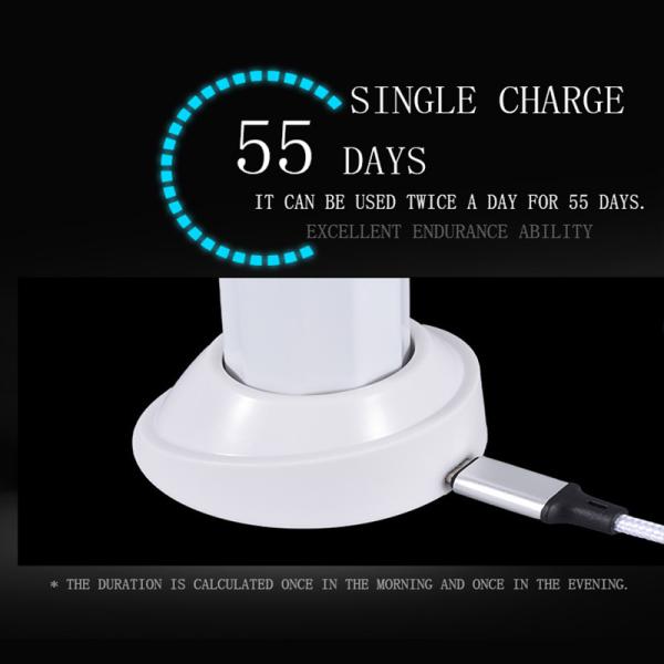 IPX7 Waterproof Smart Electric Toothbrush Rechargeable With 18650 Lithium Battery