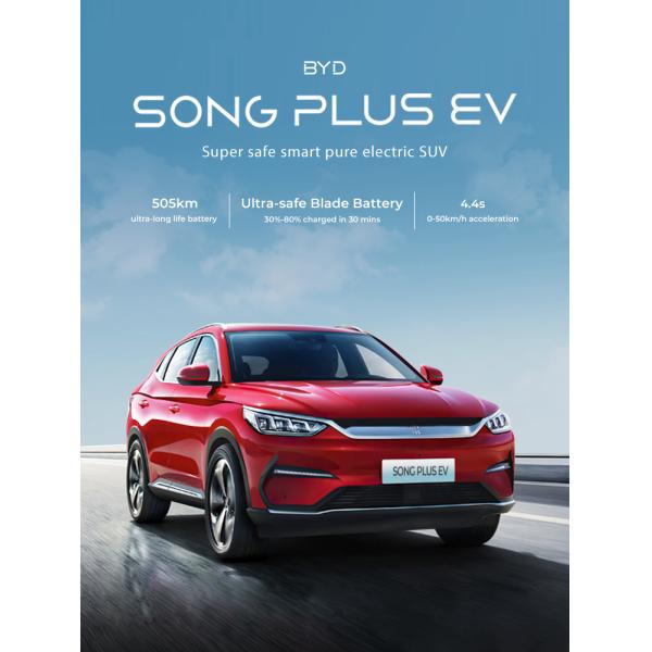 BYD Song Plus BYD EV Car Electric SUV 160Km/H For City And Travel
