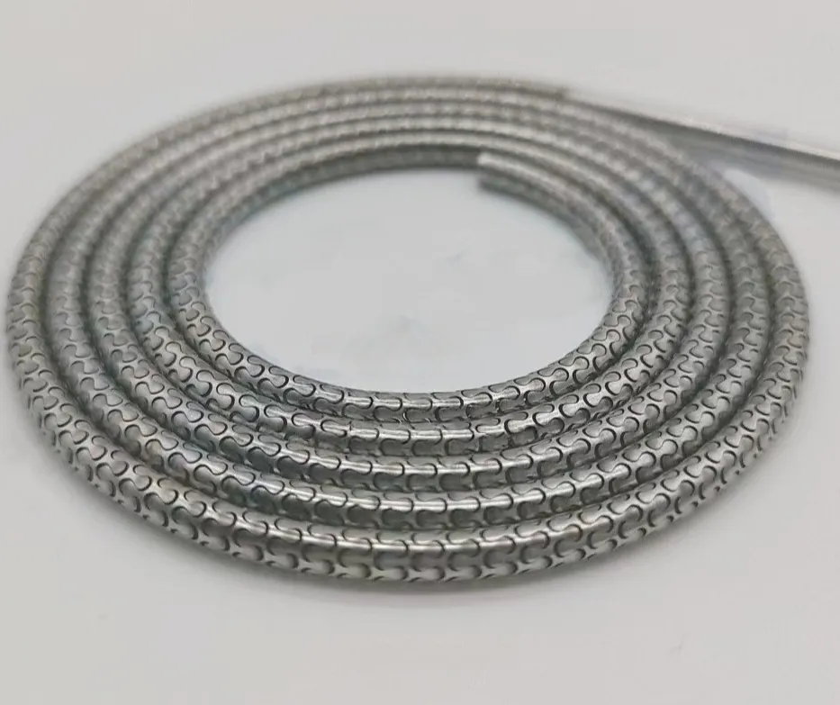 Tube en forme d'os de serpent SS304 de qualité médicale, poli, étiré à froid