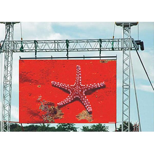 Anti Flammable RGB Outdoor LED Video Screen Rental Full Color Pixel Pitch 20mm