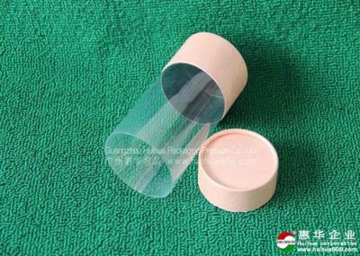Tubo personalizado do papel da cor de CMYK que empacota o recipiente cosmético do papel matt da laminação com janela do PVC