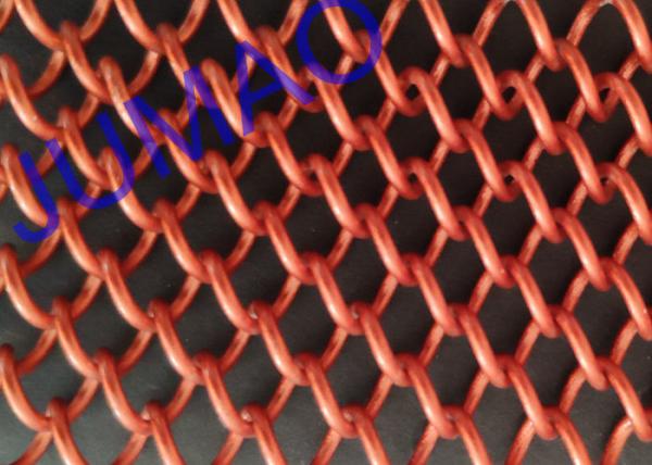 6 Mm Holes Strong Steel Mesh Curtains , Long Lasting Metal Mesh Room Divider