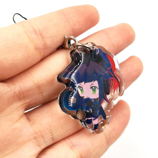 OEM ODM Phone Charm Anime Design With Double Glitter Epoxy Resin