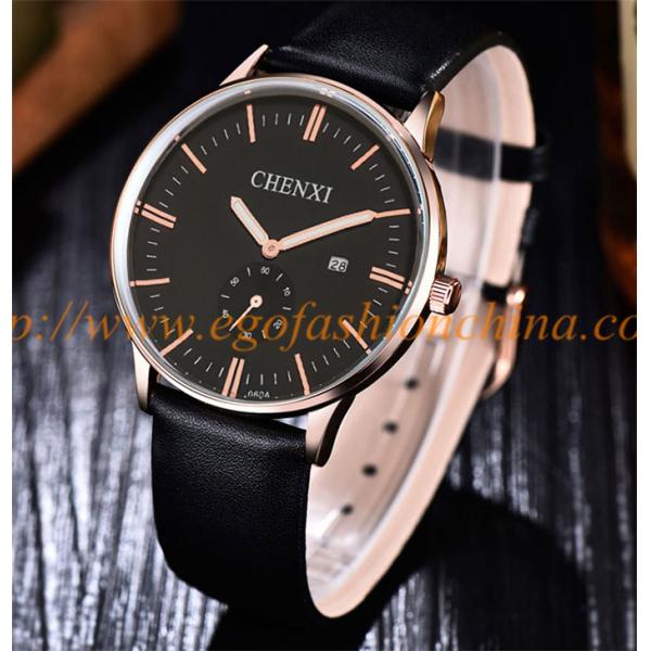 060 Leather Band Watch Fashion Jewelry Wholesale Cheap Watches Retailing Rose Gold Watch