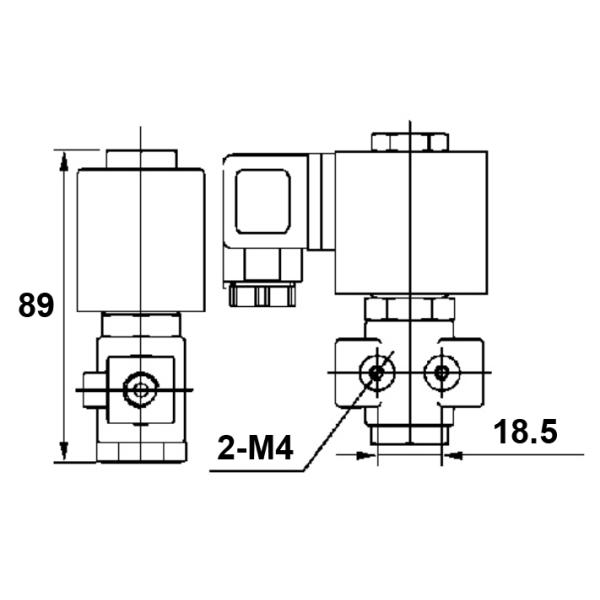 1/8'' 1/4'' M&M Type RD236 Brass Solenoid Valve 2 Way Normally Open